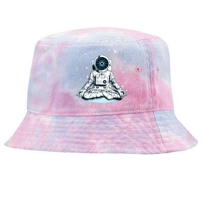 Cardano Cryptocurrency Yoga Space Astronaut Tie-Dyed Bucket Hat