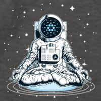 Cardano Cryptocurrency Yoga Space Astronaut Vector Backpack