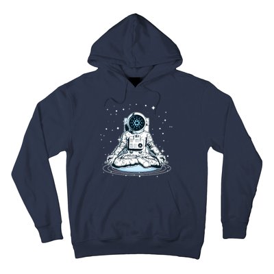 Cardano Cryptocurrency Yoga Space Astronaut Hoodie