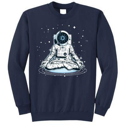 Cardano Cryptocurrency Yoga Space Astronaut Sweatshirt