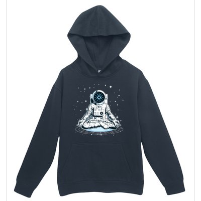 Cardano Cryptocurrency Yoga Space Astronaut Urban Pullover Hoodie