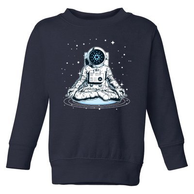 Cardano Cryptocurrency Yoga Space Astronaut Toddler Sweatshirt