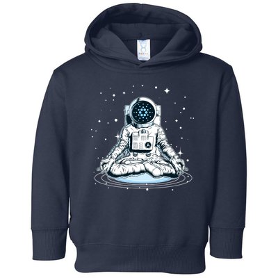 Cardano Cryptocurrency Yoga Space Astronaut Toddler Hoodie