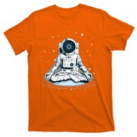 Cardano Cryptocurrency Yoga Space Astronaut T-Shirt