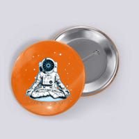 Cardano Cryptocurrency Yoga Space Astronaut Button