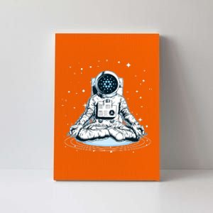 Cardano Cryptocurrency Yoga Space Astronaut Canvas