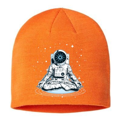 Cardano Cryptocurrency Yoga Space Astronaut Sustainable Beanie