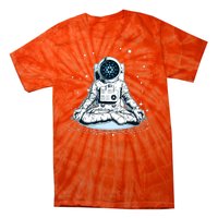 Cardano Cryptocurrency Yoga Space Astronaut Tie-Dye T-Shirt