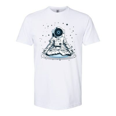 Cardano Cryptocurrency Yoga Space Astronaut Softstyle CVC T-Shirt