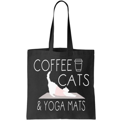 Coffee Cats & Yoga Mats Funny Gifts For Yoga Instructor Bag