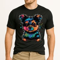 Cute Colorful Yorkshire Terrier Puppy Performance Shirt