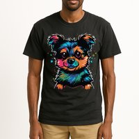 Cute Colorful Yorkshire Terrier Puppy Tall T-Shirt