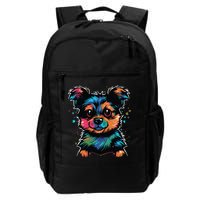 Cute Colorful Yorkshire Terrier Puppy Backpack