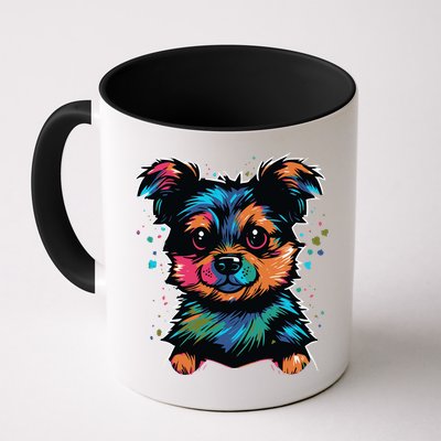 Cute Colorful Yorkshire Terrier Puppy Mug
