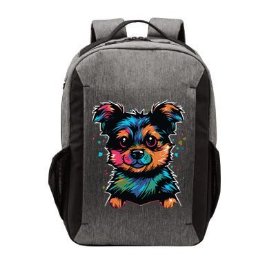 Cute Colorful Yorkshire Terrier Puppy Vector Backpack