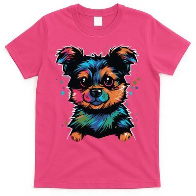 Cute Colorful Yorkshire Terrier Puppy T-Shirt