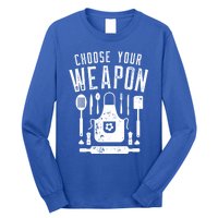 Chef Choose Your Weapon Funny Cook Kitchen Cooking Utensils Funny Gift Long Sleeve Shirt