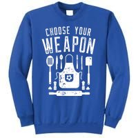 Chef Choose Your Weapon Funny Cook Kitchen Cooking Utensils Funny Gift Sweatshirt