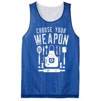 Chef Choose Your Weapon Funny Cook Kitchen Cooking Utensils Funny Gift Mesh Reversible Basketball Jersey Tank