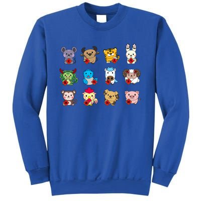 Cute Chinese Zodiac Animal Signs Lunar New Year Gift Sweatshirt