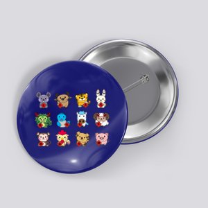 Cute Chinese Zodiac Animal Signs Lunar New Year Gift Button