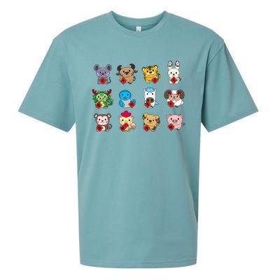 Cute Chinese Zodiac Animal Signs Lunar New Year Gift Sueded Cloud Jersey T-Shirt