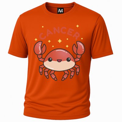 Cancer Crab Zodiac Astrology Birthday Gift Cooling Performance Crew T-Shirt