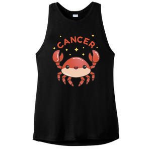 Cancer Crab Zodiac Astrology Birthday Gift Ladies PosiCharge Tri-Blend Wicking Tank