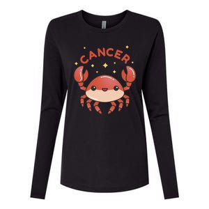 Cancer Crab Zodiac Astrology Birthday Gift Womens Cotton Relaxed Long Sleeve T-Shirt