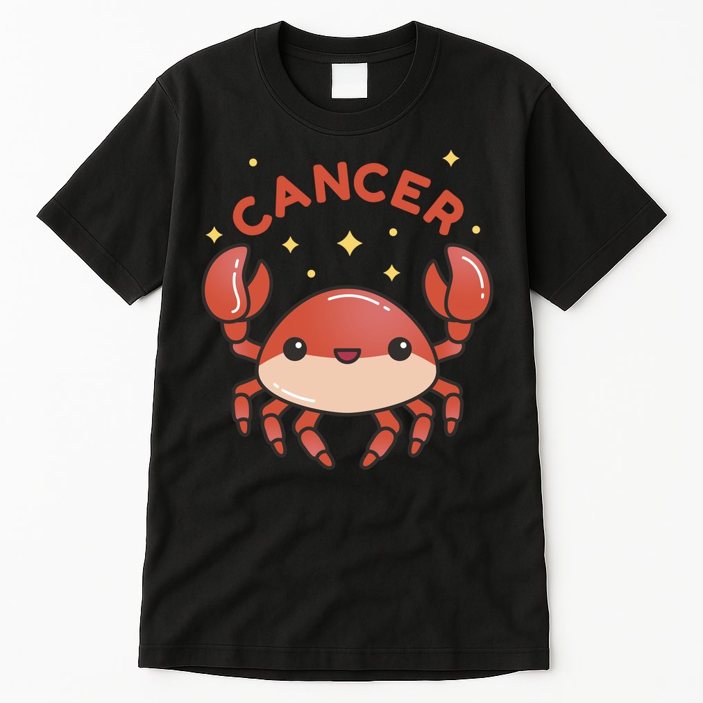 Cancer Crab Zodiac Astrology Birthday Gift Tall T-Shirt