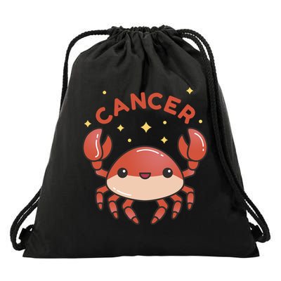 Cancer Crab Zodiac Astrology Birthday Gift Drawstring Bag