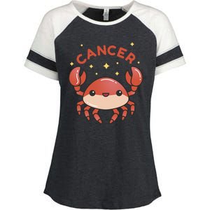 Cancer Crab Zodiac Astrology Birthday Gift Enza Ladies Jersey Colorblock Tee