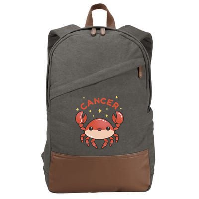 Cancer Crab Zodiac Astrology Birthday Gift Cotton Canvas Backpack