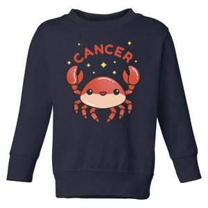 Cancer Crab Zodiac Astrology Birthday Gift Toddler Sweatshirt