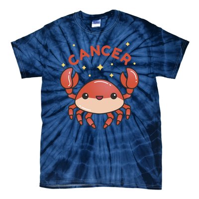 Cancer Crab Zodiac Astrology Birthday Gift Tie-Dye T-Shirt