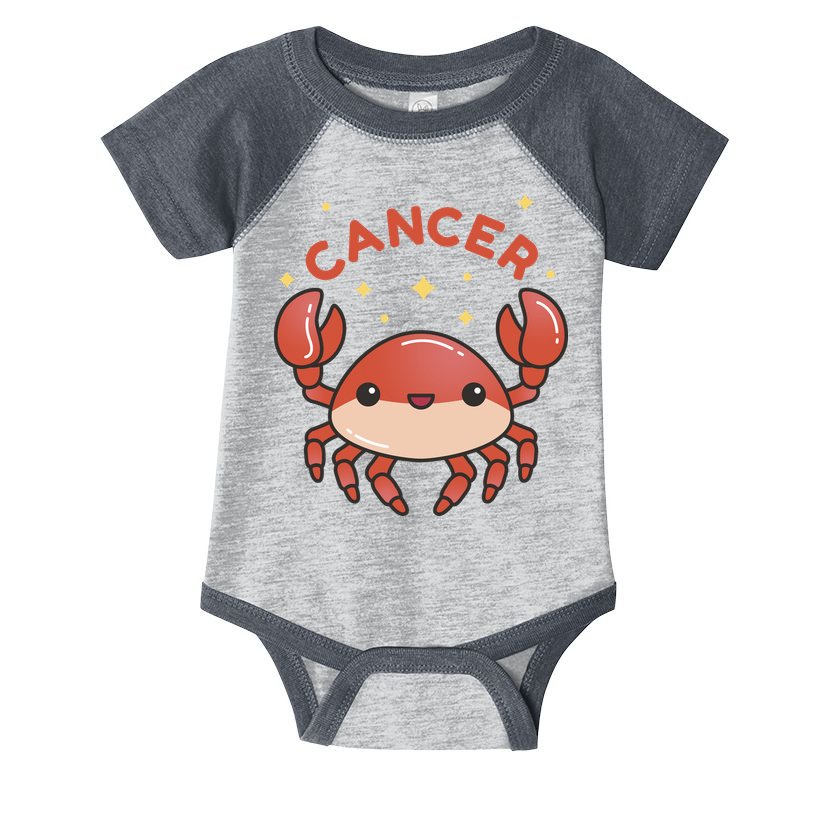 Cancer Crab Zodiac Astrology Birthday Gift Infant Baby Jersey Bodysuit