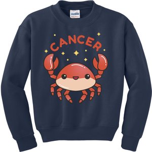 Cancer Crab Zodiac Astrology Birthday Gift Kids Sweatshirt