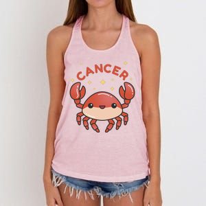 Cancer Crab Zodiac Astrology Birthday Gift Women's Knotted Racerback Tank