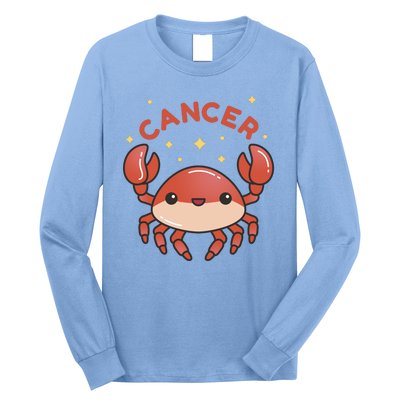 Cancer Crab Zodiac Astrology Birthday Gift Long Sleeve Shirt