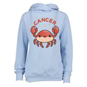 Cancer Crab Zodiac Astrology Birthday Gift Womens Funnel Neck Pullover Hood