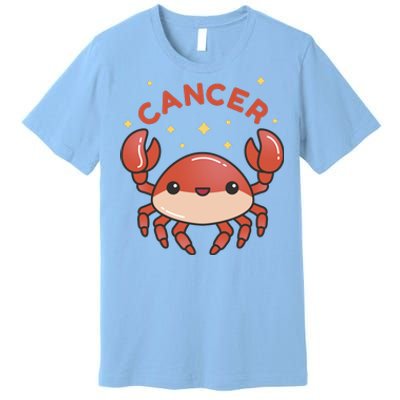 Cancer Crab Zodiac Astrology Birthday Gift Premium T-Shirt