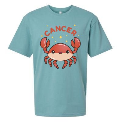 Cancer Crab Zodiac Astrology Birthday Gift Sueded Cloud Jersey T-Shirt