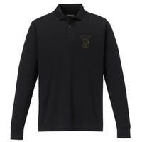 Celestial Capricorn Zodiac Sign November December Birthday Performance Long Sleeve Polo