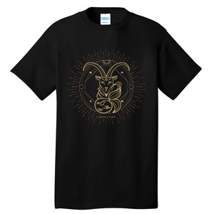 Celestial Capricorn Zodiac Sign November December Birthday Tall T-Shirt