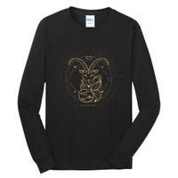 Celestial Capricorn Zodiac Sign November December Birthday Tall Long Sleeve T-Shirt