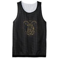 Celestial Capricorn Zodiac Sign November December Birthday Mesh Reversible Basketball Jersey Tank