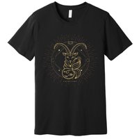 Celestial Capricorn Zodiac Sign November December Birthday Premium T-Shirt