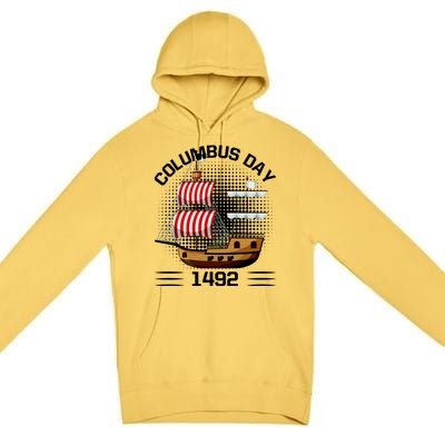 Columbus Day 1492 Premium Pullover Hoodie