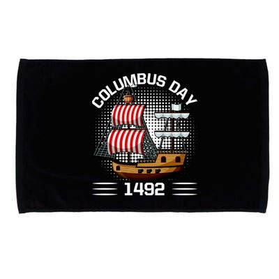 Columbus Day 1492 Microfiber Hand Towel
