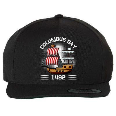 Columbus Day 1492 Wool Snapback Cap